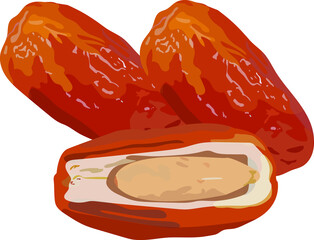 illustration of a dates