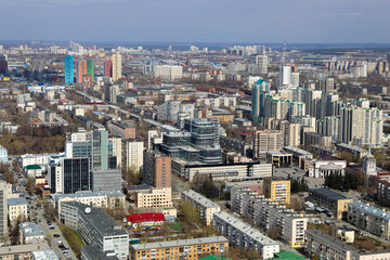 City landscape, top view. 
