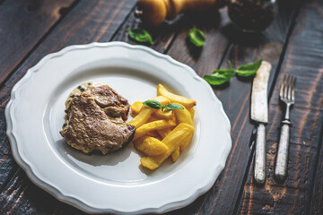 Grilled pork neck