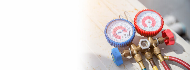 manometers measuring equipment for filling air conditioners