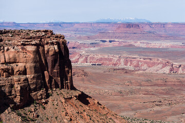 Scenic view from Candlestick Tower Overlook in Canyonlands National Park - Moab, Utah, USA