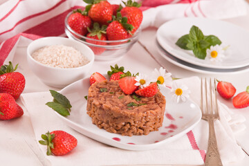 Strawberry risotto.