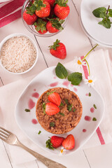 Strawberry risotto.