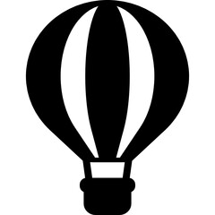 hot air balloon icon vector