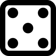 dice icon vector