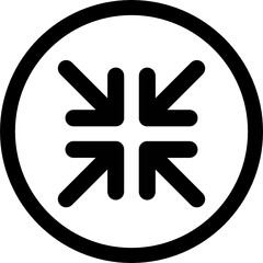 Obraz premium shrink screen icon vector