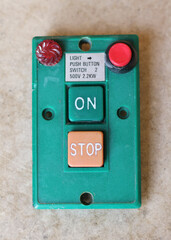 Switch button ON and STOP