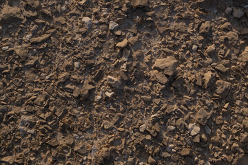 Textured surface of desert rocks and stones