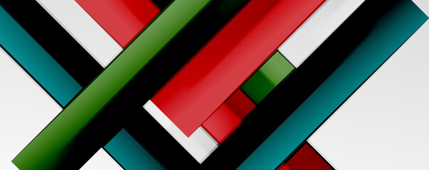 Color abstract lines trendy geometric background for business or technology presentation, internet poster or web brochure cover, wallpaper