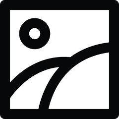 Image Bold Line Icon