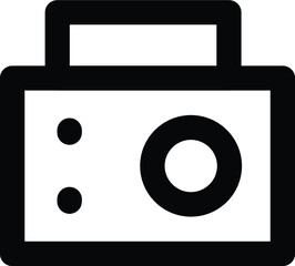 Radio Set Bold Line Icon