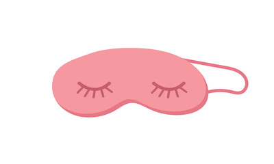 Sleeping mask isolated on white background. Vector illustration