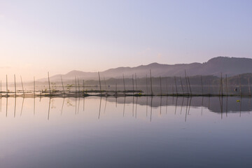 Sunrise over the lake