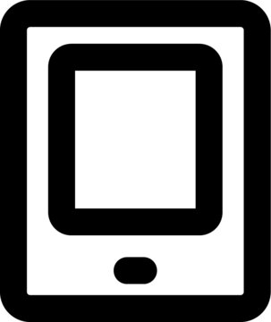 black and white tablet icon clip art preview