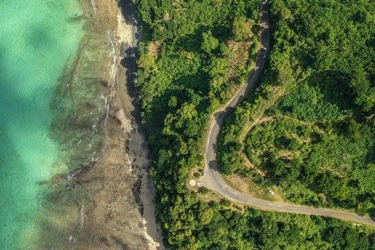 Vol en drone au Sud de Mayotte