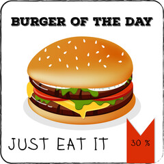 hamburger for lunch fast food