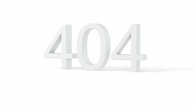 404 - Datei nicht gefunden (Fehler File not found), weiss auf weissem Hintergrund