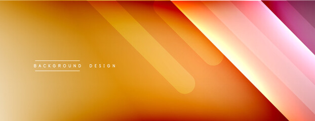 Dynamic lines abstract background. 3D shadow effects and fluid gradients. Modern overlapping forms