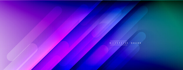 Dynamic lines abstract background. 3D shadow effects and fluid gradients. Modern overlapping forms