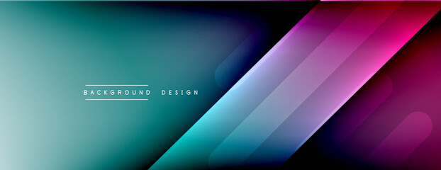Dynamic lines abstract background. 3D shadow effects and fluid gradients. Modern overlapping forms
