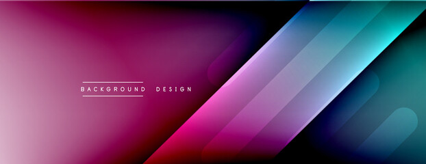 Dynamic lines abstract background. 3D shadow effects and fluid gradients. Modern overlapping forms