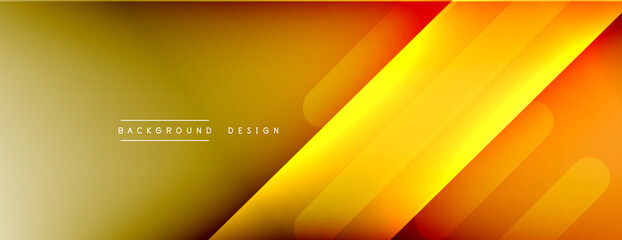 Dynamic lines abstract background. 3D shadow effects and fluid gradients. Modern overlapping forms