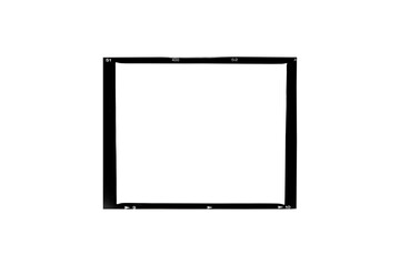 Photo frame on white background.Medium format color film frame.With white space.