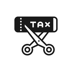 Scissors icon  tax vector illustration .