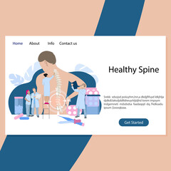 Healthy spine clinic, back therapy intervertebral hernia