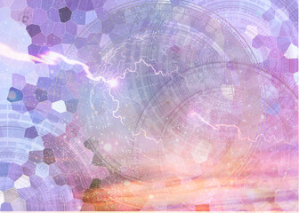 abstract background with circles,  in space, abstract, texture, grunge, art, sportswoman, wallpaper, vintage, bright, illustration, paint, design, pattern, water, painting, old, background, sky, retro