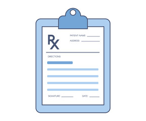 Rx form. Isometric vector illustration. © Arina