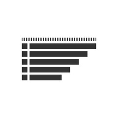 Sorting icon isolated on white background. Diagram symbol modern, simple, vector, icon for website design, mobile app, ui. Vector Illustration