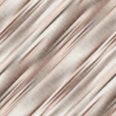 Seamless earth dye batik tribal stripes pattern for interior design, furniture, upholstery, or other surface print. High quality illustration. Woven linen material with blurred earthy colored stripes. © NinjaCodeArtist