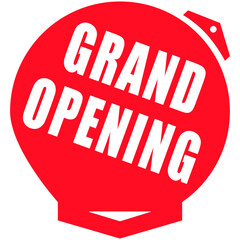 RED BANNER ILUSTRATION WHEEL ARROW GRAND OPENING