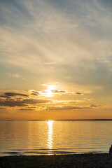 sunset on the Gulf of Finland