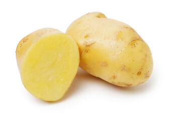 potato on a white background