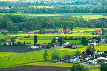 Obraz premium landscape in the village