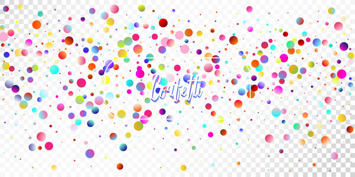 Carnival Confetti Explosion Vector Background. Birthday, New Year, Christmas Party Confetti Rain © graficanto
