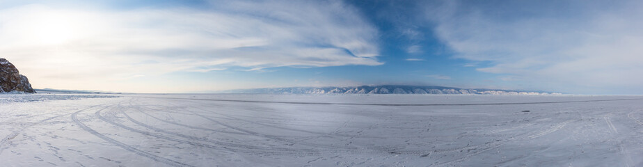 Fototapeta na wymiar Baikal Lake in winner, Russia