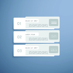 Template for infographic, parts, steps or processes