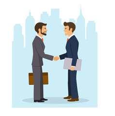 businessmen shaking hands.business partnership