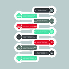 Obraz premium Infographics design vector. Modern infographic design templatet presentation