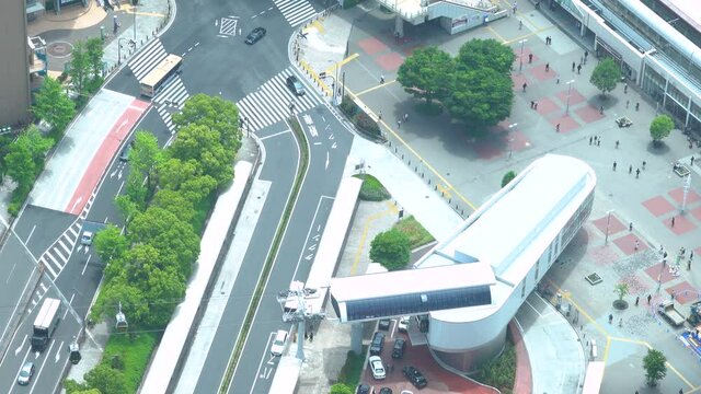 横浜エアキャビン　桜木町駅　みなとみらい　2021年5月撮影