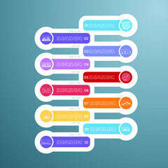 Fototapeta premium Infographics design vector. Modern infographic design templatet presentation