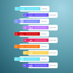 Fototapeta premium Infographics design vector. Modern infographic design templatet presentation