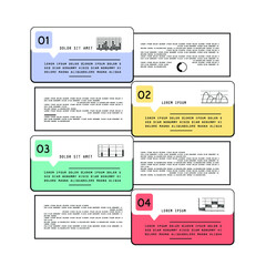 Infographic elements for annual reports