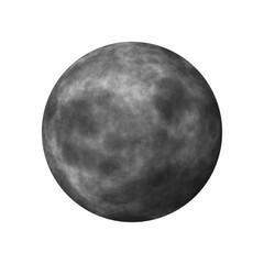 3D rendering of the moon