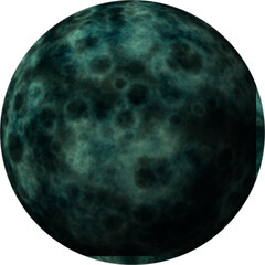 3D rendering of the moon