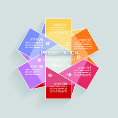Pie chart for business presentation or processes