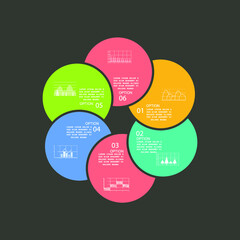 Pie chart for business presentation or processes